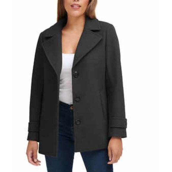 Andrew Marc New York Ladies' Peacoat Black Water Resistant Size Medium - Picture 1 of 4